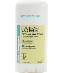 Lafe's Deodorant Stick Citrus & Bergamont