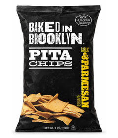 Baked in Brooklyn Pita Chips Garlic & Parmesan 
