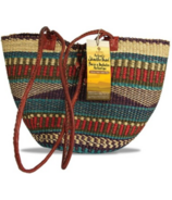 Alaffia Handwoven African Grass Shoulder Bag