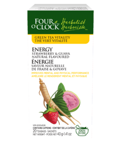 Four O'Clock Herbalist Green Tea Energy Strawberry & Guava