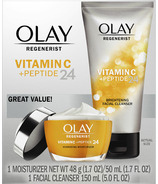 Olay Regenerist Vitamin C + Peptide 24 Duo Pack Cleanser Moisturizer