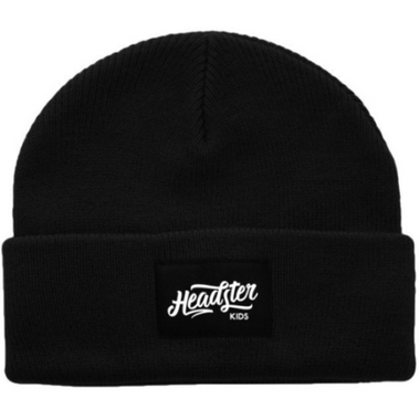 Headster Kids Lil Hipster Black Tuque Headster Kids Lil Hipster Black Tuque