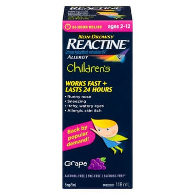 Reactine Child Grape Reactine Child Grape