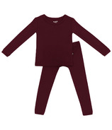 Kyte BABY Long Sleeve Toddler Pajama Set Burgundy