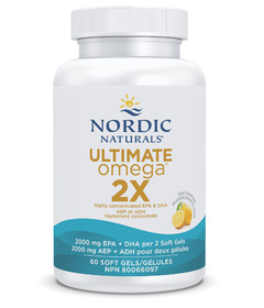 Nordic Naturals Ultimate Omega 2X Ultra Concentrated Fish Oil Lemon 