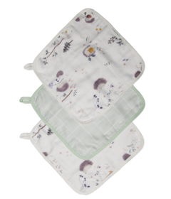 Loulou Lollipop Washcloth Set Hedgehogs
