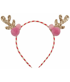 Rockahula Kids Stripy Pom Pom Reindeer Headband