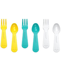 Lunch Punch Fork and Spoon Sets Yellow