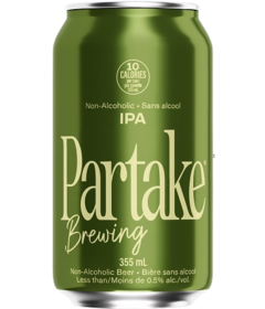 Partake Brewing Non-Alcoholic Beer IPA 