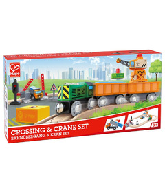 Hape Toys Crossing & Crane Set