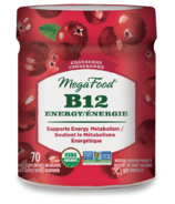 MegaFood Vitamine B12 énergie canneberge à mâcher