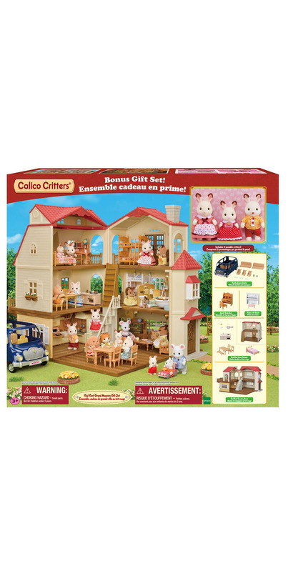 Calico critters red sale roof gift set