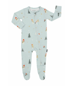 Belan.J Footed Zipper Sleeper Snowmen