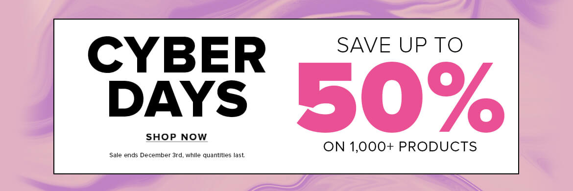 save up to 50% on Cyber Monday