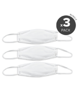 CANADAMASQ CA-N95 Masque pour enfants à pliage plat Extra Small White Bundle