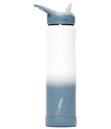 EcoVessel The Summit Water Bottle with Straw Winter Storm