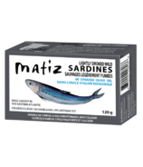 Matiz Petites sardines sauvages légèrement fumées dans l’huile d’olive espagnole