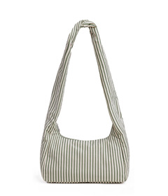 BAGGU Nylon Meringue Bag Sage Stripe