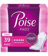 Poise Incontinence Pads Maximum Absorbency Long