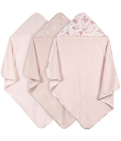 Just Born Hooded Towels Pack Pink