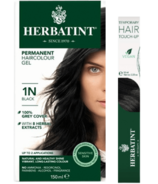 Herbatint 1N Black Hair Colour + Touch Up Bundle