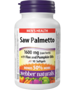Webber Naturals Saw Palmetto with Flax and Pumpkin Oils