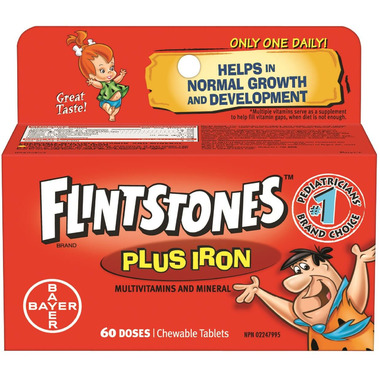 Flintstones Plus Iron Multivitamin and Minerals Chewables Flintstones Plus Iron Multivitamin and Minerals Chewables
