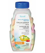 Rexall antiacides de calcium à mâcher fruits assortis 500 mg