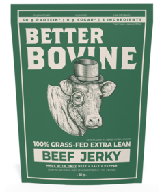 Better Bovine 100% Grass-Fed Extra Lean Beef Jerky