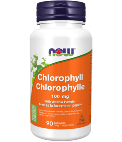 NOW Chlorophyll 100mg with Alfalfa Powder