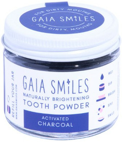 image of Gaia Smiles Tooth Powder Activated Charcoal with sku:341235