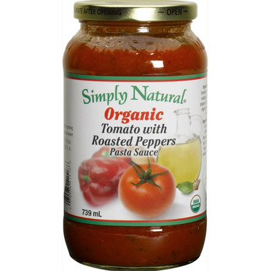 Simply Natural Organic Tomato With Roasted Peppers Pasta Sauce Simply Natural Organic Tomato With Roasted Peppers Pasta Sauce