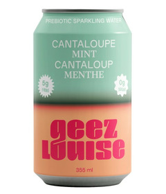 Geez Louise Sparkling Water Cantaloupe Mint