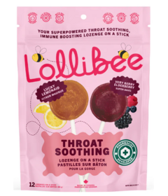 Lollibee Throat Soothing Lozenge On A Stick Variety Pack 