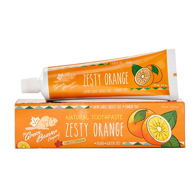 tooth paste and orange