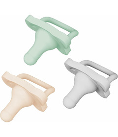 Dr. Brown's HappyPaci OnePiece Silicone Pacifier Grey + Green + Ecru