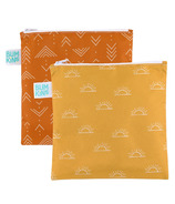 Bumkins Reusable Snack Bags Large Sunshine/Grounded