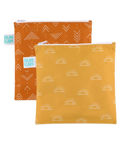 Bumkins Grand sac de collation réutilisable Soleil + Mis à la terre
