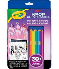 Crayola K-Pop Demon Hunters Colour & Sketch Activity Pad