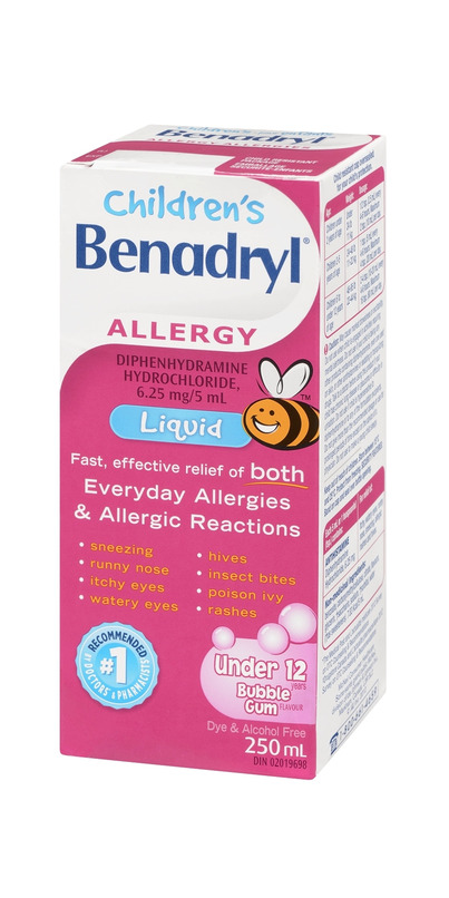 benadryl for colds in toddlers