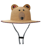FlapJackKids Kids' Lifeguard Straw Hat Bear