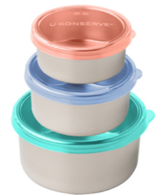 U-Konserve Stainless Steel Containers Nesting Trio Tropical