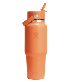 Hydro Flask Wide Mouth with Flex Straw Travel Bottle Nectar Orange