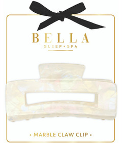 Bella Sleep + Spa Claw Clip White Marble