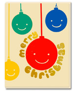 Nineteen Seventy Three Card Smiling Baubles