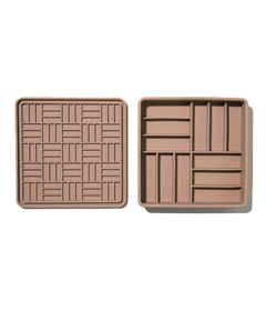 dogged 3-in-1 Parquet Slow Feeder Bowl Fig