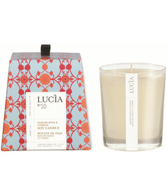 Lucia Damask Rose & Cypress Soy Candle