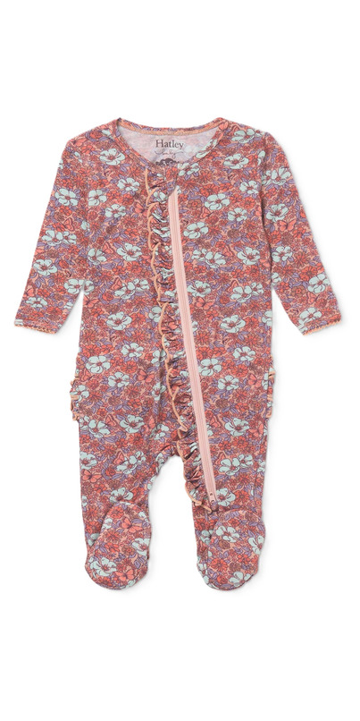 Hatley Little Girraffes Baby Footed Coverall