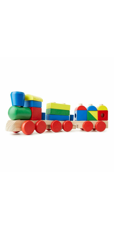 Melissa and doug block on sale train