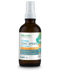 Organika Li'l Kids Spray au zinc avec vitamine C